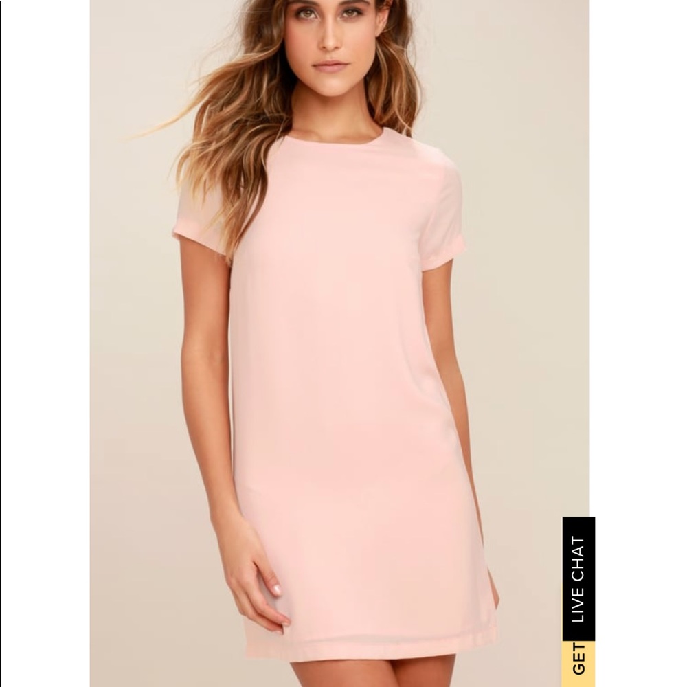 Pink Lulus shift dress. Never worn with tags!